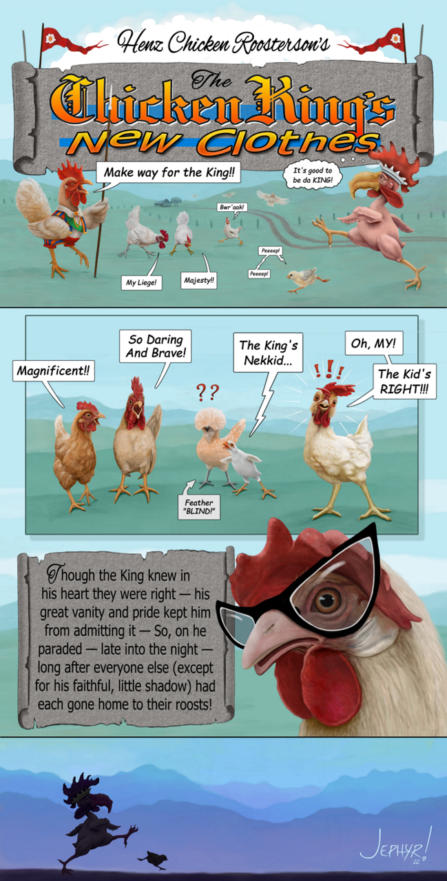  'The Chicken King Adaptation By Jephyr!' &mdash; Digital Painting - Copyright 2022 - Jephyr - All Rights Reserved